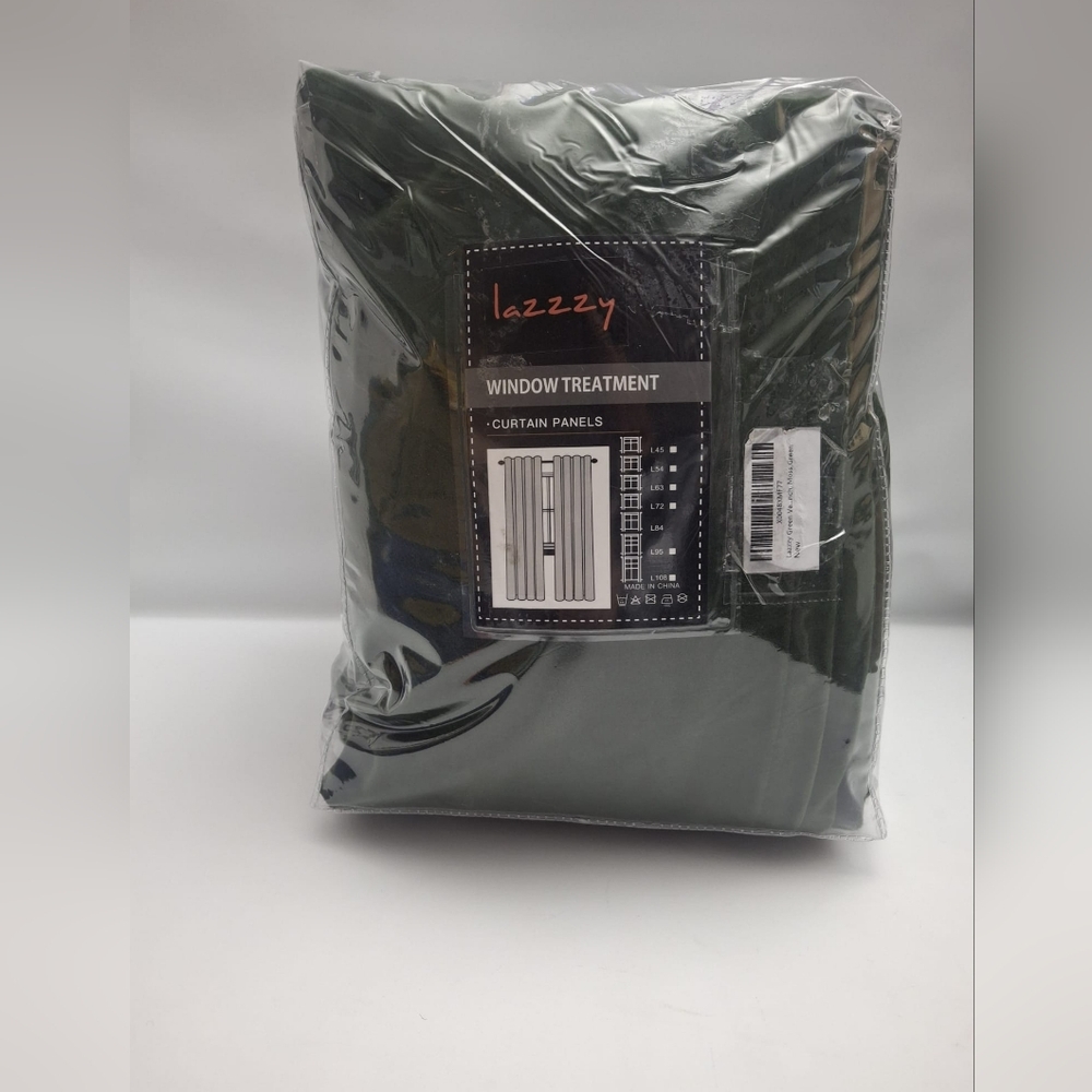Luxury Velvet Pinch Pleat Blackout Curtains – Moss Green, 84” (2 Panels) - Picture 9 of 9